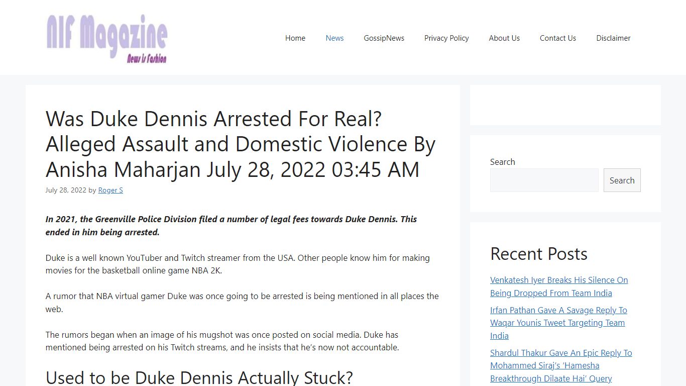 Was Duke Dennis Arrested For Real? Alleged Assault and Domestic ...